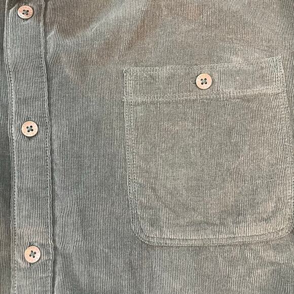 Tommy Bahama Coastline Cord Shirt XXL Green Long Sleeve 100% Cotton Button Up - Picture 9 of 9